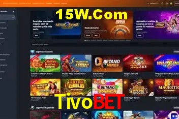 Interface moderna da plataforma Tivobet